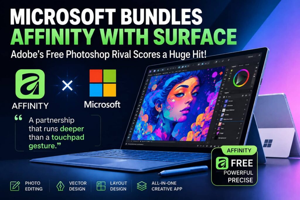 Micrososft and Affinity partner