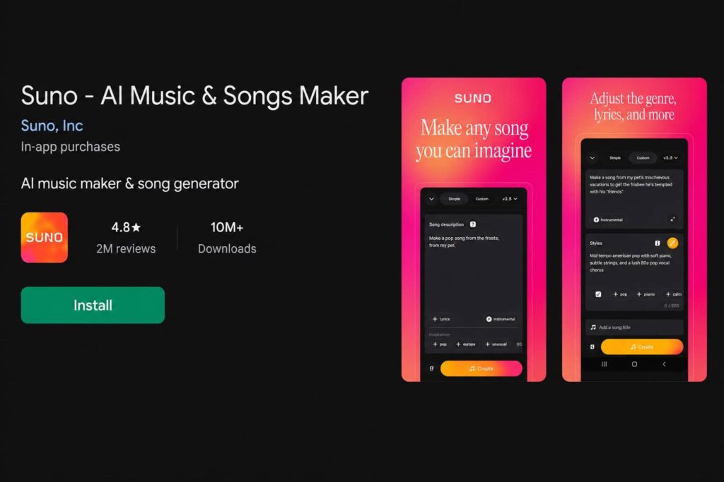 Suno AI Music maker